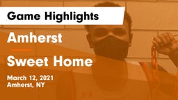 Amherst  vs Sweet Home  Game Highlights - March 12, 2021