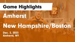 Amherst  vs New Hampshire/Boston Game Highlights - Dec. 2, 2023