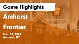 Amherst  vs Frontier  Game Highlights - Feb. 20, 2024