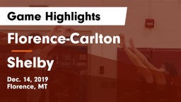 Florence-Carlton  vs Shelby  Game Highlights - Dec. 14, 2019