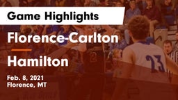 Florence-Carlton  vs Hamilton Game Highlights - Feb. 8, 2021