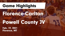 Florence-Carlton  vs Powell County JV Game Highlights - Feb. 19, 2021