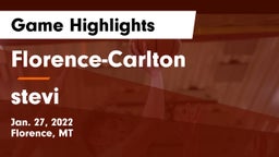Florence-Carlton  vs stevi Game Highlights - Jan. 27, 2022