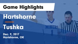 Hartshorne  vs Tushka  Game Highlights - Dec. 9, 2017