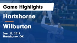 Hartshorne  vs Wilburton  Game Highlights - Jan. 25, 2019