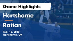 Hartshorne  vs Rattan Game Highlights - Feb. 16, 2019