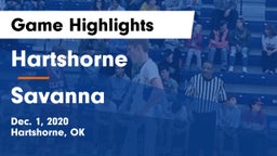Hartshorne  vs Savanna  Game Highlights - Dec. 1, 2020