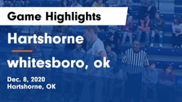 Hartshorne  vs whitesboro, ok Game Highlights - Dec. 8, 2020