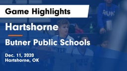 Hartshorne  vs Butner Public Schools Game Highlights - Dec. 11, 2020