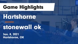 Hartshorne  vs stonewall ok Game Highlights - Jan. 8, 2021