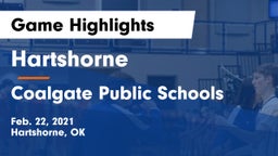 Hartshorne  vs Coalgate Public Schools Game Highlights - Feb. 22, 2021