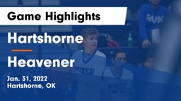 Hartshorne  vs Heavener  Game Highlights - Jan. 31, 2022