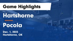 Hartshorne  vs Pocola  Game Highlights - Dec. 1, 2023