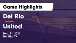 Del Rio  vs United  Game Highlights - Dec. 21, 2021