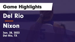 Del Rio  vs Nixon  Game Highlights - Jan. 28, 2022