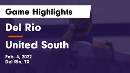 Del Rio  vs United South  Game Highlights - Feb. 4, 2022