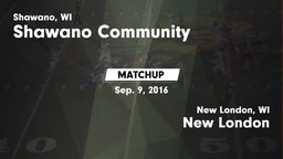 Matchup: Shawano Community vs. New London  2016