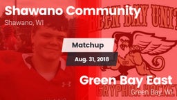 Matchup: Shawano Community vs. Green Bay East  2018