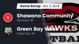 Recap: Shawano Community  vs. Green Bay West 2018