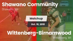 Matchup: Shawano Community vs. Wittenberg-Birnamwood  2018