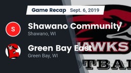 Recap: Shawano Community  vs. Green Bay East  2019