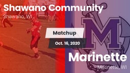 Matchup: Shawano Community vs. Marinette  2020