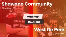 Matchup: Shawano Community vs. West De Pere  2020