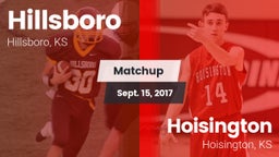 Matchup: Hillsboro High vs. Hoisington  2017