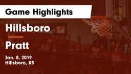 Hillsboro  vs Pratt  Game Highlights - Jan. 8, 2019