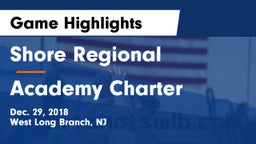 Shore Regional  vs Academy Charter Game Highlights - Dec. 29, 2018