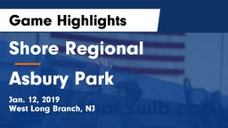 Shore Regional  vs Asbury Park  Game Highlights - Jan. 12, 2019