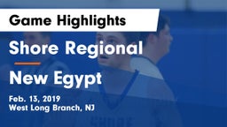 Shore Regional  vs New Egypt  Game Highlights - Feb. 13, 2019