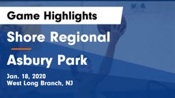 Shore Regional  vs Asbury Park  Game Highlights - Jan. 18, 2020