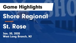 Shore Regional  vs St. Rose  Game Highlights - Jan. 30, 2020