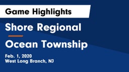 Shore Regional  vs Ocean Township  Game Highlights - Feb. 1, 2020