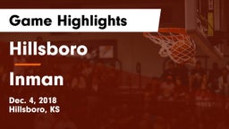 Hillsboro  vs Inman  Game Highlights - Dec. 4, 2018