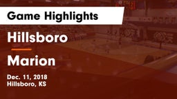 Hillsboro  vs Marion  Game Highlights - Dec. 11, 2018