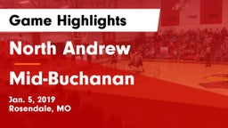 North Andrew  vs Mid-Buchanan  Game Highlights - Jan. 5, 2019