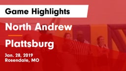 North Andrew  vs Plattsburg  Game Highlights - Jan. 28, 2019