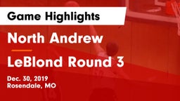 North Andrew  vs LeBlond Round 3 Game Highlights - Dec. 30, 2019