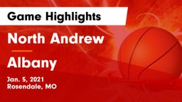 North Andrew  vs Albany  Game Highlights - Jan. 5, 2021