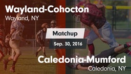 Matchup: Wayland-Cohocton vs. Caledonia-Mumford  2016