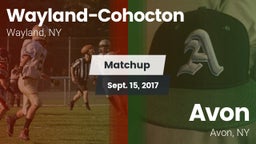Matchup: Wayland-Cohocton vs. Avon  2017