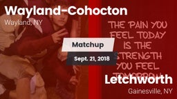 Matchup: Wayland-Cohocton vs. Letchworth  2018