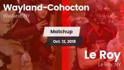 Matchup: Wayland-Cohocton vs. Le Roy  2018