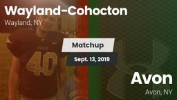 Matchup: Wayland-Cohocton vs. Avon  2019
