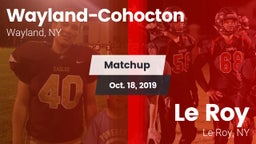 Matchup: Wayland-Cohocton vs. Le Roy  2019