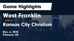 West Franklin  vs Kansas City Christian  Game Highlights - Dec. 6, 2018
