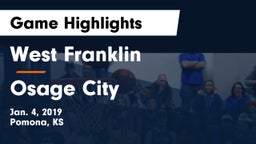 West Franklin  vs Osage City  Game Highlights - Jan. 4, 2019