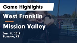 West Franklin  vs Mission Valley  Game Highlights - Jan. 11, 2019